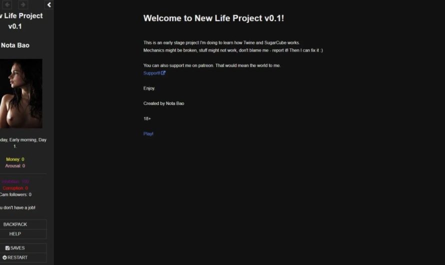 New Life Project [v0.5.4] By Nota Bao